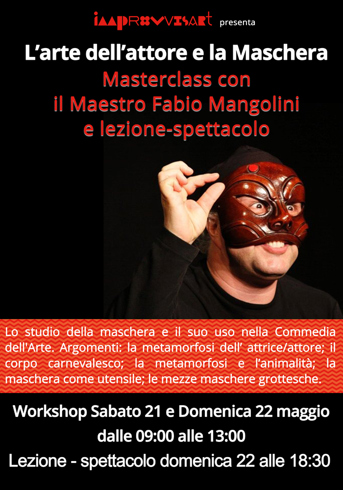 Masterclass con il Maestro Fabio Mangolini sabato 21 e domenica 22 maggio a Lecce