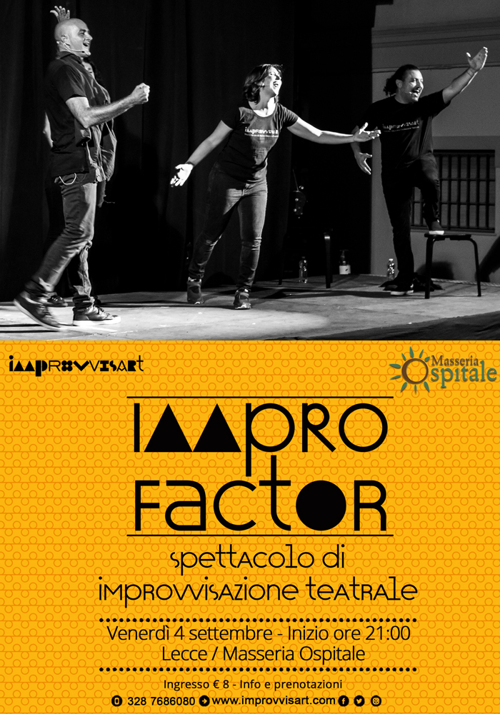 "ImproFactor" - spettacolo di apertura della nuova stagione di Improvvisazione Teatrale a Lecce