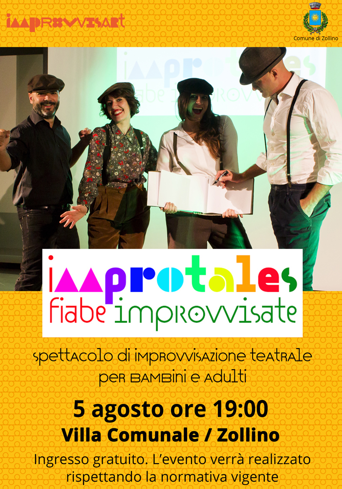 ImproTales - spettacolo di Improvvisazione Teatrale per bambini e adulti il 5 agosto a Zollino