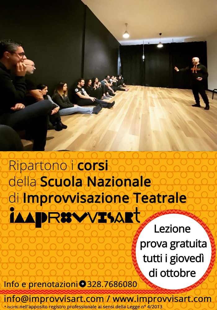Lezioni prova gratuite di Improvvisazione Teatrale tutti i giovedì di ottobre a Lecce