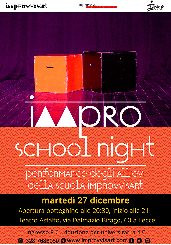 Impro School Night - Performance degli allievi della Scuola Improvvisart